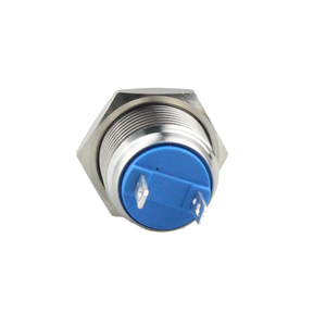 Interrupteur à bouton-poussoir miniature DP momentané à 2 broches, tête ronde <span class=keywords><strong>de</strong></span> 19 mm, 1NO - Product Image 2