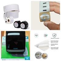 Étiquettes adhésives thermiques personnalisées Dymo 99012 compatibles avec les imprimantes 550/5XL pour l'emballage alimentaire, les codes-barres et la livraison express