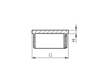 Modernes Design Edelstahl Satin Balustrade-Verbindungsbeschläge für Treppen und Balkone Quadratische Endkappe China Fabrik