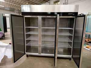 Refrigerador <span class=keywords><strong>vertical</strong></span> de acero inoxidable para uso comercial, refrigerador de 6 puertas con temperatura única, equipo de cocina - Product Image 4