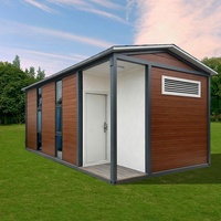 Casa Contenedor Modular de Panel Sándwich de Acero de 20 pies, de Instalación Rápida, Portátil, Desmontable, Resistente al Fuego y al Viento, para Hotel o Uso Rural