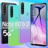 Note80 Nuevo Teléfono Inteligente Android con 1+16 GB, Pantalla HD de 5.0 Pulgadas, 3G, Doble SIM, con Idiomas Francés y Alemán
