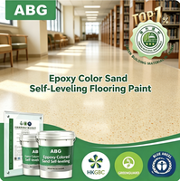 Base Comply Fit Epoxy Color Sand Peinture de sol autolissante avec granulats de roche pour la rénovation du ciment