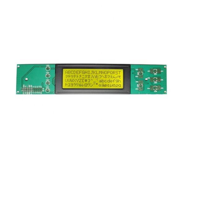 20x4 Character LCD Display Module with STN Gray Technology Yellow-Green Backlight COB Connection Transparent & Programmable