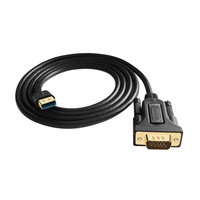 Adaptor USB 3.0 VGA Baru dengan Pelindung PVC dan Anyaman, Konverter HD 1080p 5Gbps, Didukung Bus, untuk Windows 10/8.1/8/7/XP, Tanpa Driver CD