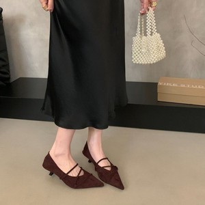 Collection Été 2026 – Escarpins à bout pointu et <span class=keywords><strong>talon</strong></span> bas, style Mary Jane vintage, chaussures de mode pour femmes, style américain - Product Image 4