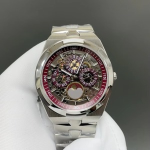 Reloj Mecánico para Hombre con Calendario Perpetuo, Versión Esqueleto Dorado, Movimiento Esqueleto Completo, Fase Lunar, Multifunción - Product Image 1