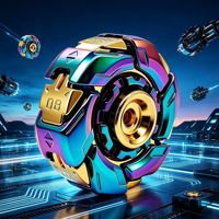 Spinner Logam Chameleon Warna-Warni, Spinner Tangan Mekanik Transformasi, Mainan Anti-Stres Berlapis Mengkilap untuk Hadiah