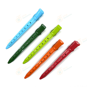 Pinzas para el pelo <span class=keywords><strong>de</strong></span> una sola punta para mujer, pinzas para el pelo <span class=keywords><strong>de</strong></span> Metal DIY, fabricación <span class=keywords><strong>de</strong></span> estilos <span class=keywords><strong>de</strong></span> pelo <span class=keywords><strong>de</strong></span> cocodrilo pintados en <span class=keywords><strong>plata</strong></span> para salón <span class=keywords><strong>de</strong></span> maquillaje - Product Image 4