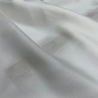 Tissu de sergé de soie léger de couleur blanche de 12mm 100% soie pure pour doublure/écharpe/foulard