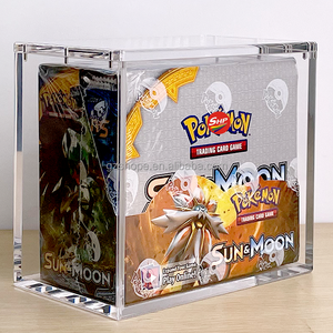 ฝาครอบแม่เหล็กอะคริลิค SHP Sale สำหรับกล่องบูสเตอร์ PTCG Mega Evolution Chaos Rising รุ่นภาษาอังกฤษ มุมโค้งมน หนา 6 มม. กล่องอะคริลิค - Product Image 5