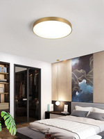 Lampe Led circulaire nordique moderne de salon, chambre à coucher, allée, balcon, bureau, cuisine, 23CM, 30CM, 12W, 18W, 220V, plafonnier doré