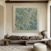Handgemaltes Ölgemälde auf Leinwand Modernes Quadratisches Gerahmtes Bild für Wohnzimmer Esszimmer Sofa-Hintergrund Luxuriöse Wandkunst