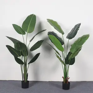 PE material Home decorations Traveller's artificial banana tree bird of paradise plant for sale