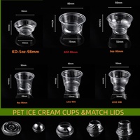 Offre Spéciale – Gobelet jetable transparent en PET de 98 mm, 12 oz, pour thé aux perles, café glacé, jus, avec couvercles plats ou bombés, logo personnalisé, vente en gros