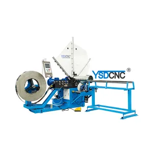 Round Spiral Duct Machine For Fabricating Ducts With Cutting Blade