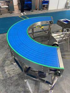 Edelstahl-Maschen band Dreh förderer für Gebackene Lebensmittel Gebogene Band fördermaschine Fördersystem mit kleinem Dreh <span class=keywords><strong>radius</strong></span> - Product Image 6