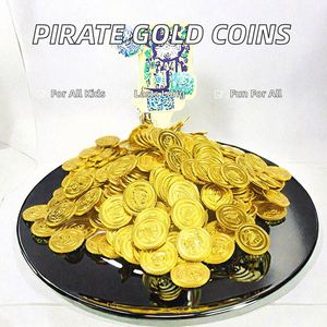 Venta al por Mayor de 100 Monedas de Plástico de 35mm de Piratas y Tesoros Dorados para Niños de 8 a 13 Años, Juguetes Unisex So2587 - Product Image 2