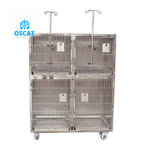 Cage vétérinaire de haute qualité OSCAT Cages pour animaux populaires Cage à presser pour chat vétérinaire - Product Image 1