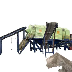 200T/D China supplier mobile mini drum sieve garbage sorting garbage recycling plant