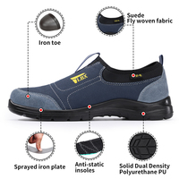 GUYISA OEM Chaussures de sécurité industrielles légères unisexes antistatiques avec embout en acier pour quatre saisons