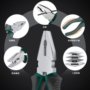 Kit d'outils Profix 59 pièces en acier au chrome-vanadium, ensemble d'outils de réparation pour la maison avec marteau, clé, tournevis, pinces, règle et embouts - Product Image 2