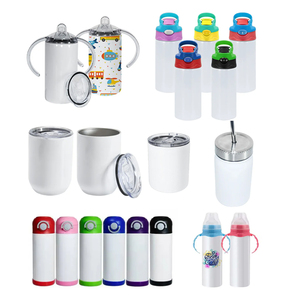 Sublimation Blank <strong>Kid</strong> Size 8oz 12oz 17oz Water Bottle Stainless Steel Insulated <strong>Tumbler</strong> with Lid and Straw - Product Image 1