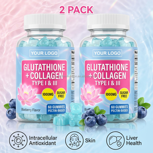 Oem פרטי תווית ללא סוכר מוצרי טיפוח העור קולגן gummies טבעוניות טעם טוב למבוגרים - Product Image 1