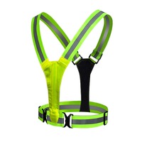 HCLITE Sports de plein air lumière de course avertissement Hi Vis ceinture de sécurité réfléchissante LED gilet