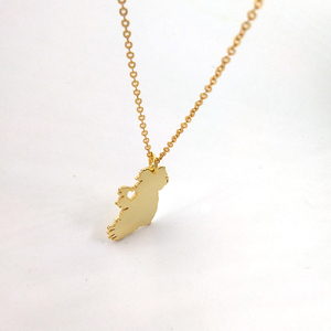 Collar de mapa <span class=keywords><strong>personalizado</strong></span>, colgante de mapa de país de geografía <span class=keywords><strong>personalizado</strong></span>, <span class=keywords><strong>regalo</strong></span> de amigos, collar de acero inoxidable chapado en oro de 18K - Product Image 5