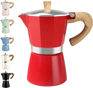 เครื่องชงกาแฟโมก้าพอตแบบขายส่ง เครื่องทำกาแฟเอสเพรสโซ่ เครื่องชงกาแฟโมก้าพอตแบบอิตาลี 6 ถ้วย เครื่องชงกาแฟแบบเพอร์โคเลเตอร์ - Product Image 5