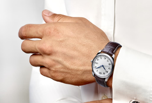 Elegante Reloj de Cuarzo Redondo de Acero Inoxidable para Hombre con Correa de Cuero Genuino, Visualización de Fecha, Esfera de 39 mm, Cristal de Zafiro Longinesing - Product Image 3