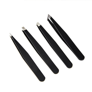 Private Label Eyelash Tweezers Set with Scissors Stainless Steel Eyebrow Tweezers Hair Removal Beauty Tools - Product Image 6