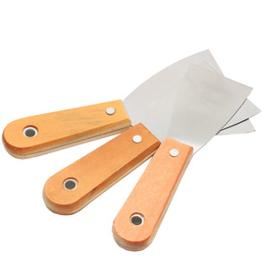 Bán Hot tái sử dụng loại bỏ tường thép không gỉ Putty <span class=keywords><strong>scraper</strong></span> đôi-kẹp tay cầm bằng gỗ để làm sạch cho công nghiệp DIY dự án - Product Image 2