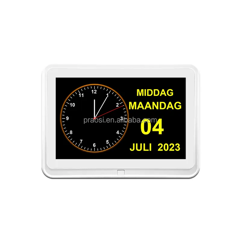 Relógio de calendário digital, 8 polegadas de perda de memória alzheimer visor grande digital relógio de calendário demencia dia despertador (wifi ou withth wifi opcional)