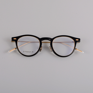 Factory Stock Support to Change the Brand logo Made in Korea Japanese <strong>Glasses</strong> Same Style for Men and Women Oval Frame <strong>Glasses</strong> - Product Image 3