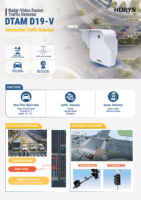 Détecteur de fusion radar-vision DTAM D19-V pour caméra radar de vitesse, pour la détection inductive du flux de circulation aux intersections