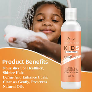 Champú y Acondicionador para Niños 2 en 1 de Marca Propia para el Cuidado del Cabello, Orgánico con Aceite de <span class=keywords><strong>Coco</strong></span>, Hidratante, Suave, de Limpieza Profunda y Reparador - Product Image 4