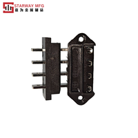 Connecteur isolé STARWAY moulé par injection personnalisé avec bornes conductrices pour la transmission d'énergie des appareils – Approvisionnement direct usine