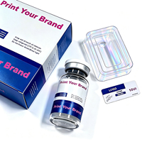 Boîtes de flacons cosmétiques réutilisables avec logo personnalisé imprimé, insert en blister PET, carton mat de qualité supérieure, emballage pour flacon simple/double de 3 ml/10 ml