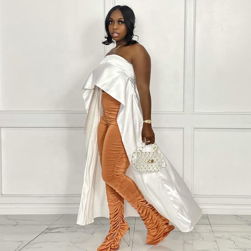 Осень 2021, однотонный пуловер в стиле пэчворк, свободный пикантный корсет с открытыми плечами, топы-трубы, Модный женский укороченный топ с боковой молнией