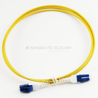 SC LC FC kabel Patch serat optik, sc lc dan kabel patch kuncir OS2 PVC/LSZH jumper serat simpleks dupleks