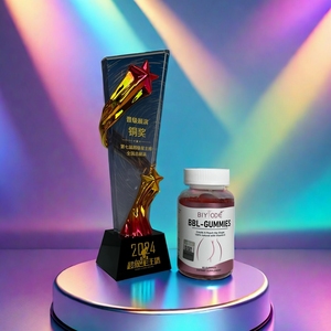 Gummies BIYODE BBL pour le remodelage corporel et le lifting des hanches, 100% naturelles, complexe <span class=keywords><strong>multi</strong></span>-vitamines E, B6, B12 et vinaigre de cidre de pomme, aux fruits - Product Image 3