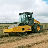 Rouleau vibratoire à tambour unique XS122, 12 tonnes, moteur Cummins 130 ch, rouleau compresseur routier, largeur de tambour 2130 mm, pour le compactage du sol