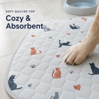 Tapis pour animaux de compagnie AOSEN, lavable, imperméable, antidérapant, absorbant, réutilisable, avec dessus matelassé pour cage, canapé, maison, impression personnalisée acceptée