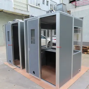 Mobile Soundproof Translation Booth Suited 2 Person For Simultaneous Conference System