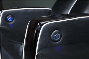 Senior Clubs Cuero negro Vip Asientos Cine Premium <span class=keywords><strong>Teatro</strong></span> Asiento Multimedia Power Home Theatre Sofás reclinables - Product Image 6