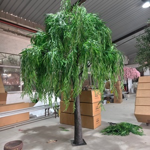 Arbre de saule pleureur personnalisé, feuillage réaliste, arbre de saule artificiel pour la décoration paysagère commerciale et résidentielle - Product Image 2