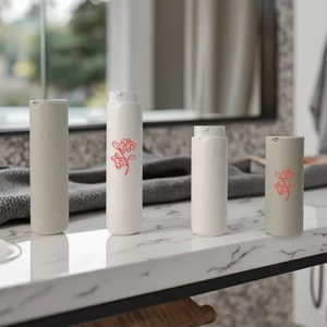 In Stock Airless Twist <b>Bottle</b> Fancy Plastic Lotion <b>Pump</b> <b>Bottle</b> Double Wall Airless Packaging Refillable Cosmetic <b>Bottles</b> - Product Image 1