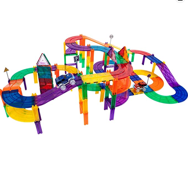 105 Piece Educational Plastic Magnetic Tiles